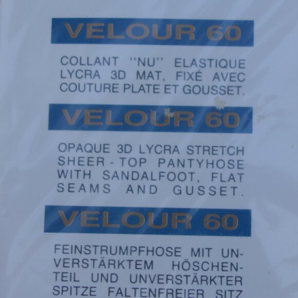 Franzoni Lycra 3D Velour 60 Den Size 1 Panna CreamColor Made in Italy Panty Hose - Picture 9 of 10